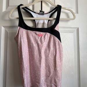 Vtg Nike Y2K Pink Polka Dot Tank Top Women's M (8-10)